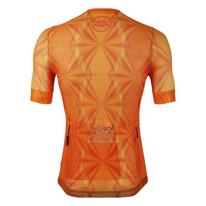 Le Col Ropa Ciclismo Culotte Corto 2020 Hombre Mangas Cortas Naranja